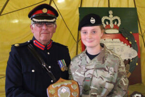 Deputy Lieutenant Barry Duffield presenting one of the well-earned awards. (c) Barry Duffield DL