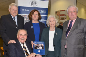 Alan Willett with (L to R) David McDine, Kate Mc, Anne Willett and the Lord Lieutenant.