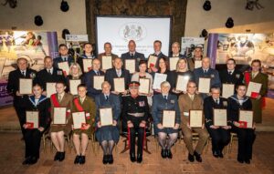 All awards Recipients pictured with the Lord-Lieutenant, centre. (c) Stewart Turkington.